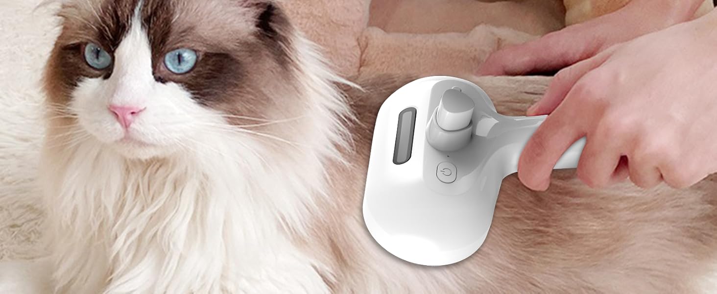 Парова щітка для котів Kurzhaar: видаляє шерсть та бруд, самоочисна, для короткої та довгої шерсті