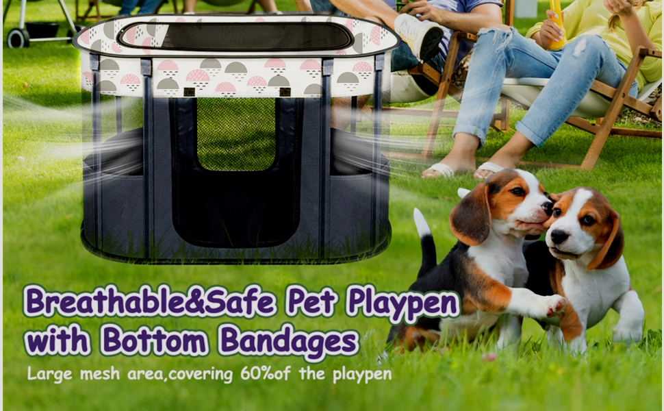 Портативна собача будка Floving, загон для тварин, переносна клітка для котів та цуценят, сіра (80*60 см)