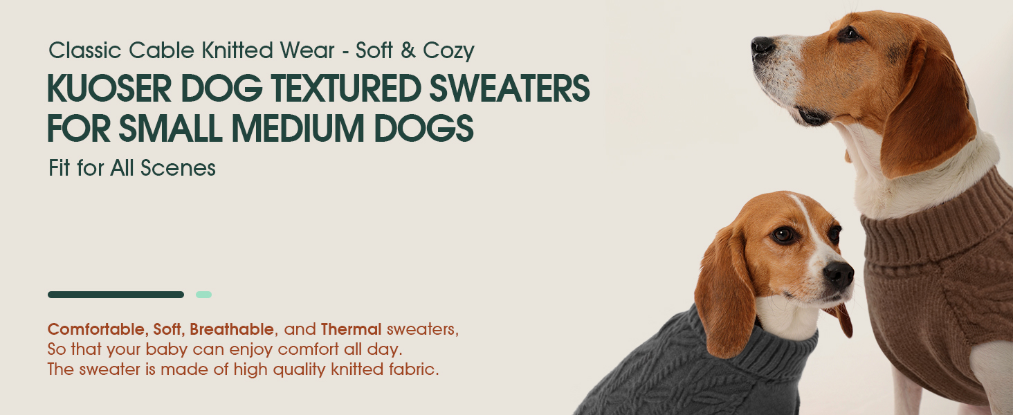 Теплий пуловер для собак Kuoser, пуловер для маленьких, середніх та великих собак, флісовий пуловер для собак, сірий колір, розмір XL (обхват грудей 62 см)