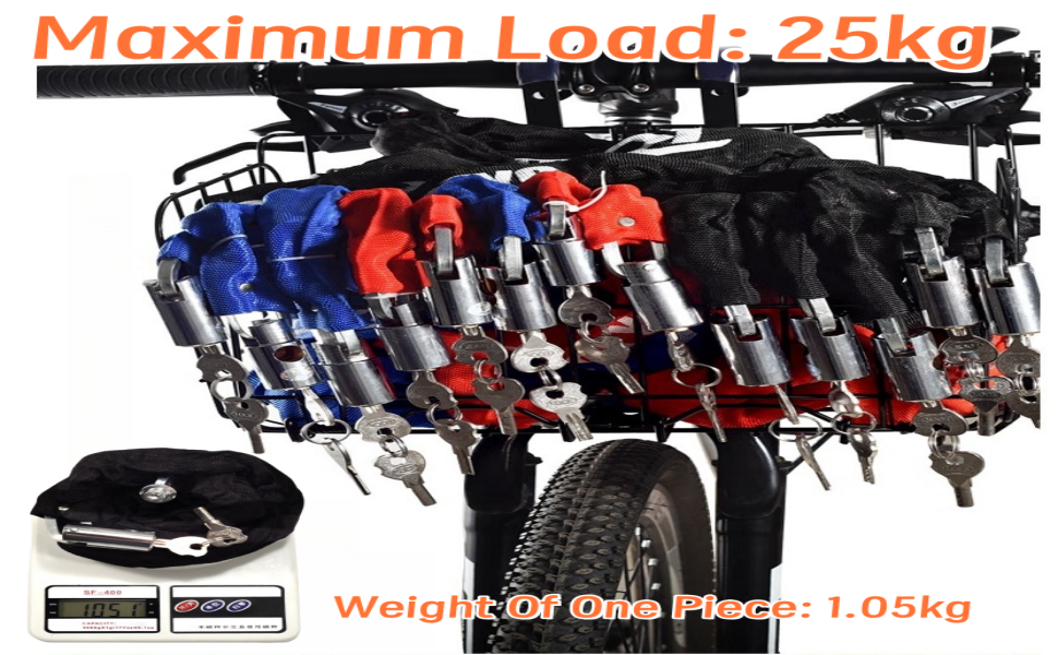 Складаний велосипедний кошик - навісний багажник для велосипеда, чорний, вантажопідйомність 25 кг