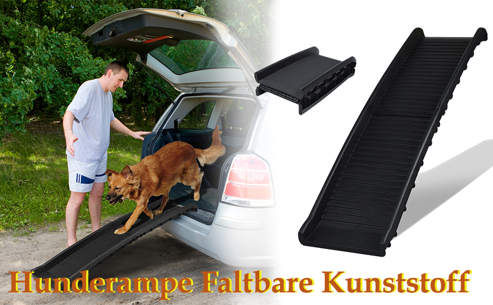 Східці для собак LILIIN - портативна рамка для собак з антиковзким покриттям, до 90 кг, 156x40 см, чорний