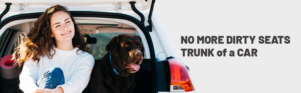 Захист для багажника автомобіля від бруду для собак AiQInu з боковинами та захистом краю завантаження, універсальний килимок для багажника автомобіля для собак, водонепроникний, неслизький, стійкий до подряпин, підходить для автомобілів, універсалів, мінівенів та позашляховиків