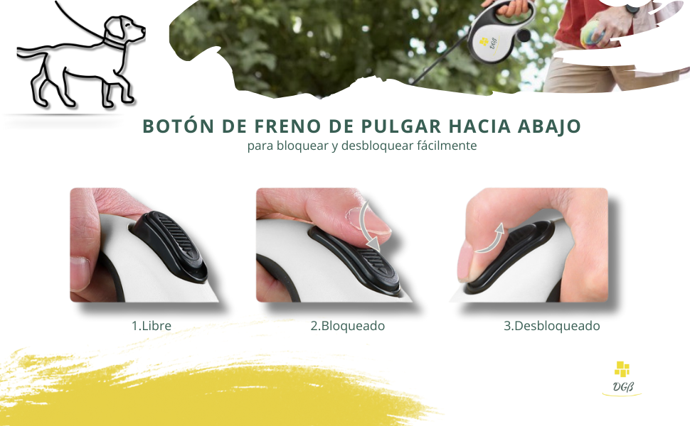 Висувна поводок для собак, 3 м, для малих, середніх та великих собак, ергономічна ручка, до 15 кг, розмір S, червоний