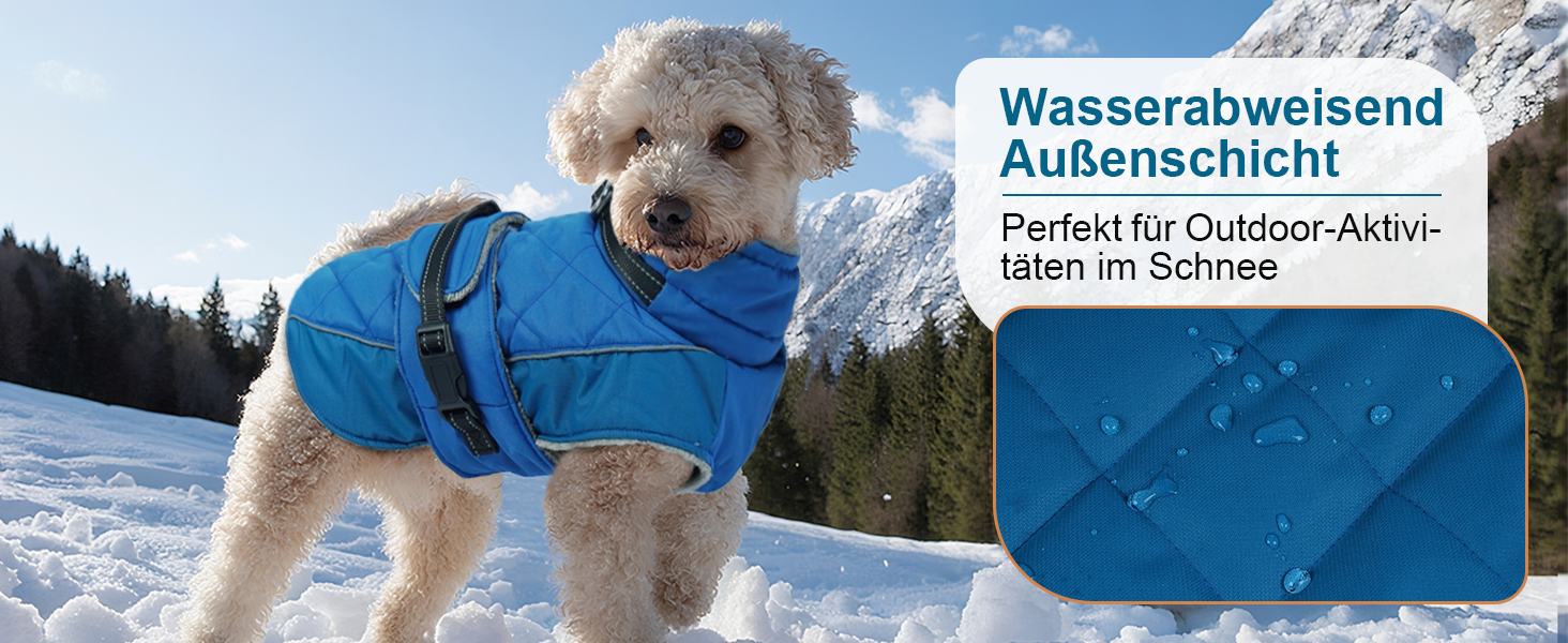 Водонепроникний зимовий одяг для собак великих порід (Німецька дога) з високим коміром, 3XL, зелений