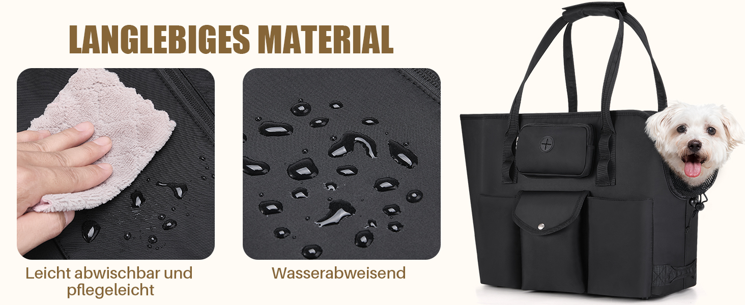 Транспортна сумка для собак та котів Eyein - чорна, до 5,5 кг, з кишенями та страхувальним ремінцем