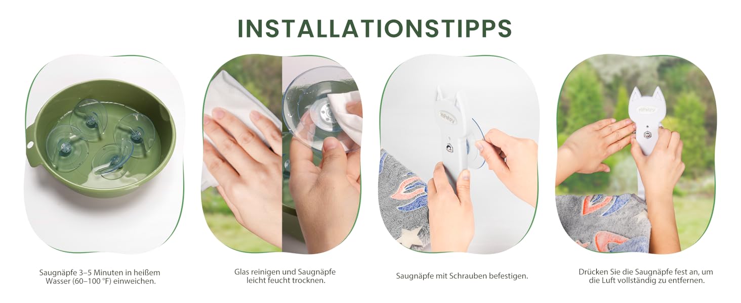 Кішка ліжко на вікно HiPetpy, світлодіодна двостороння матрац, складана та бездротова, міцні присоски до 20 кг, зручний поглиблений дизайн, 360° огляд, підвісна ліжко для котів, віконце-ліжко (Сірий, 1 шт.)