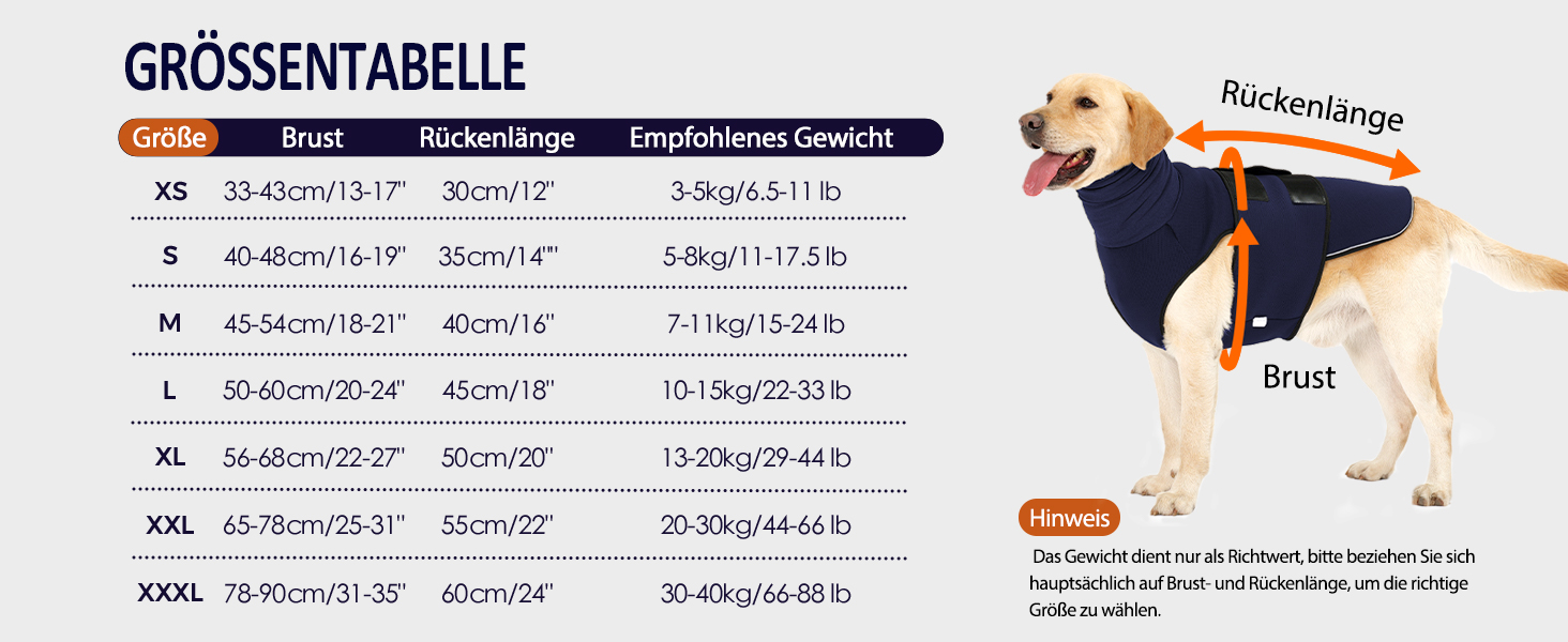 Заспокійливий жилет для собак Heywean з капюшоном та захистом вух, антистресовий, для собак з тривожністю, XL, темно-синій