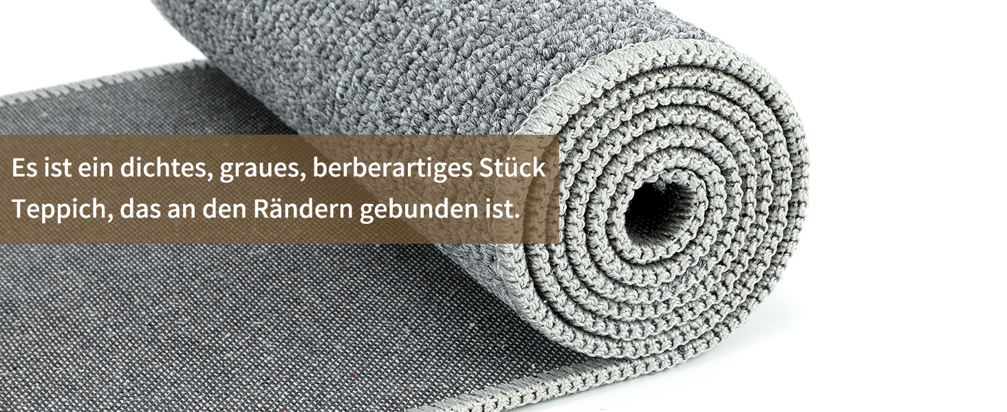 Килимок для дряпання котів FHTONGE 71x15.8 см з сизалю для кріплення на стіну, сірий