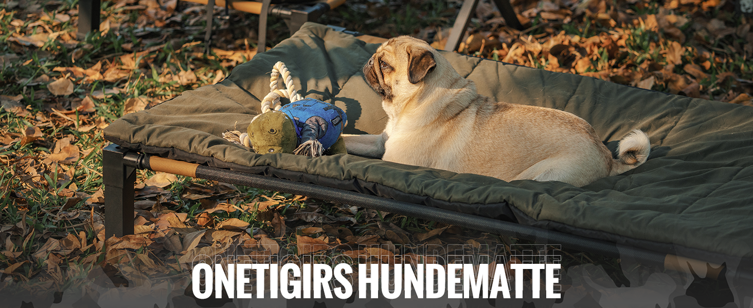 OneTigris килимок для собак 130 x 85 см, водонепроникний, м'який, для подорожей, кемпінгу, відпочинку на вулиці - оливковий, L 130 x 85 x 2 см