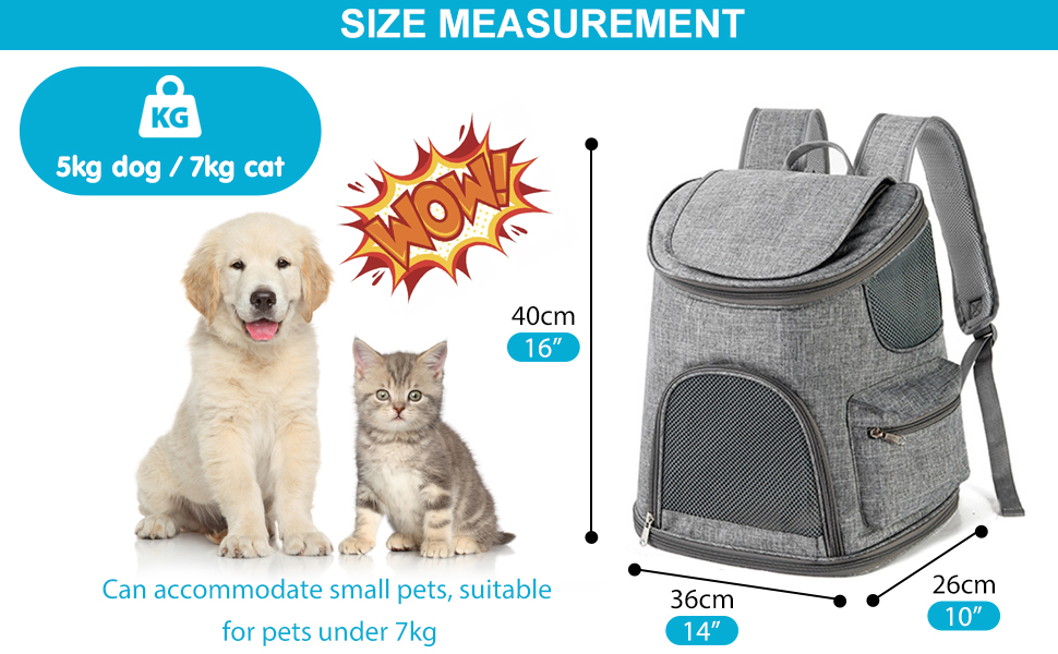 Рюкзак для собак PETCUTE з дихаючою вставкою та м'яким матрацом, складний, з безпечною шлейкою, для подорожей, велосипеду, авіаперельотів, колір імбирно-жовтий