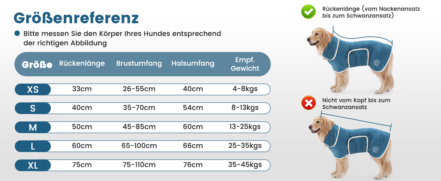 Рушник для собак PETTOM, блакитний, розмір M, мікрофібра, з клямками