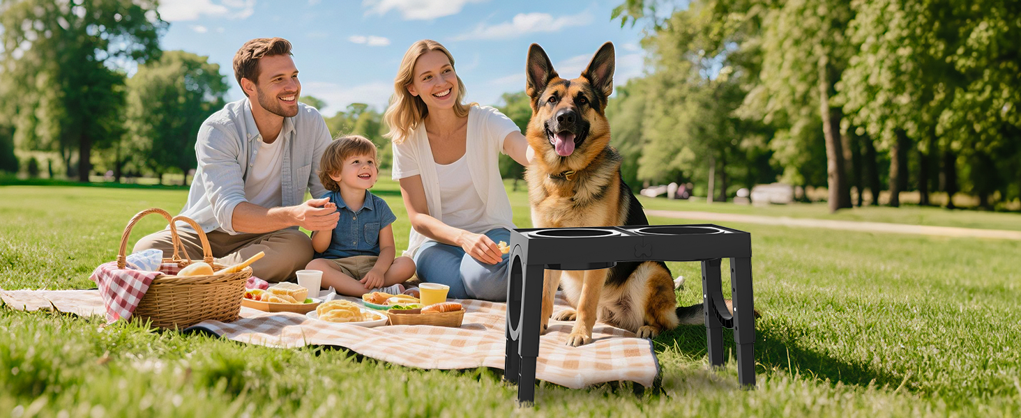 Набір мисок для собак X XBEN 3-в-1: миска для води з захистом від пролиття 1.4L, миска від захлистування 1L, годівниця з 5 рівнями регулювання висоти для середніх та великих собак, нековзна годівниця, рожевий колір