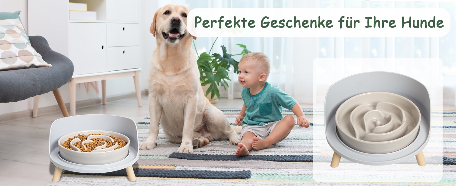 Підвищена стійка для великих мисок для собак - годівниця для середніх та великих собак - для мисок діаметром до 20,2 см - сірого кольору (миска не входить до комплекту) Large сірий