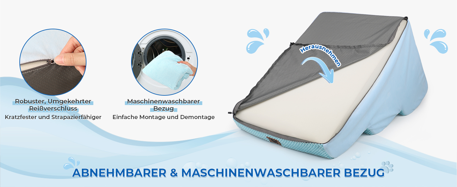 Сходинка для собак маленьких порід, 3 сходинки, 40 см, для дому, антиковзка, для котів та собак, сіра (блакитна)