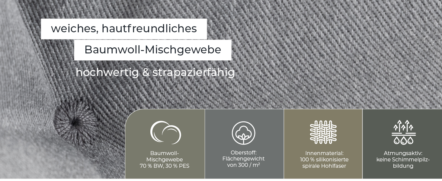Ортопедичне ліжко для собак Doctor Bark - миється до 95°C, гігієнічне, без запаху, з м'яким коржем для собак середніх порід (M - 80x70 см, світло-сірий)
