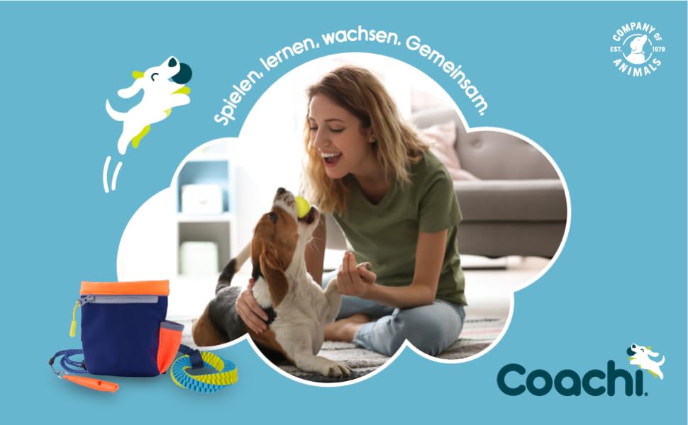 Сумка для дресирування собак Coachi Pro Train & Treat, Marineblau & Hellblau