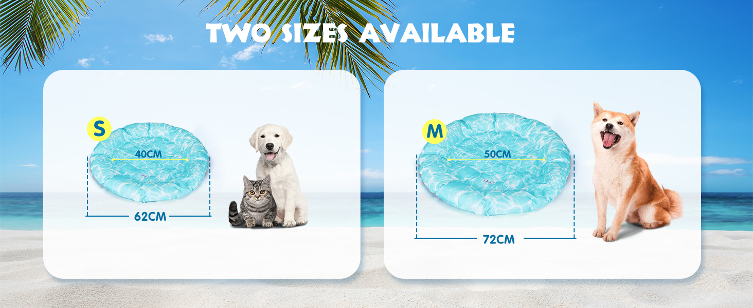 Кühlmatte Hunde Katzen Orbicular: Охолоджуючий килимок для собак та котів, розмір M, 72x72x5 см
