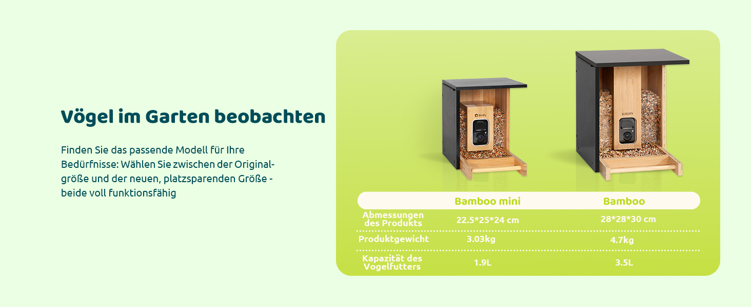 NETVUE Birdfy бамбуковий міні годівничка з камерою для спостереження за птахами, сонячна батарея, автоматичний запис, сповіщення в додатку