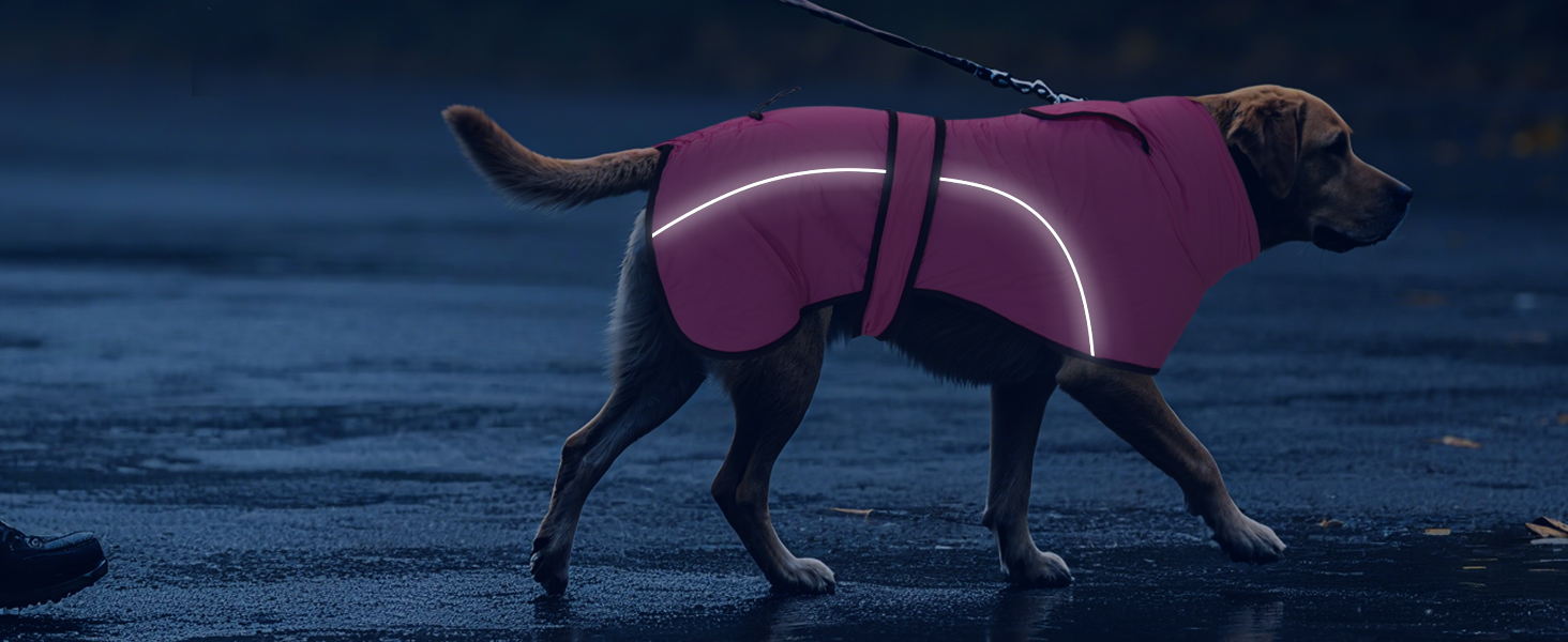 Водонепроникний зимовий одяг для собак Dotoner, теплий, з підкладкою з флісу, для великих собак XL, морський колір