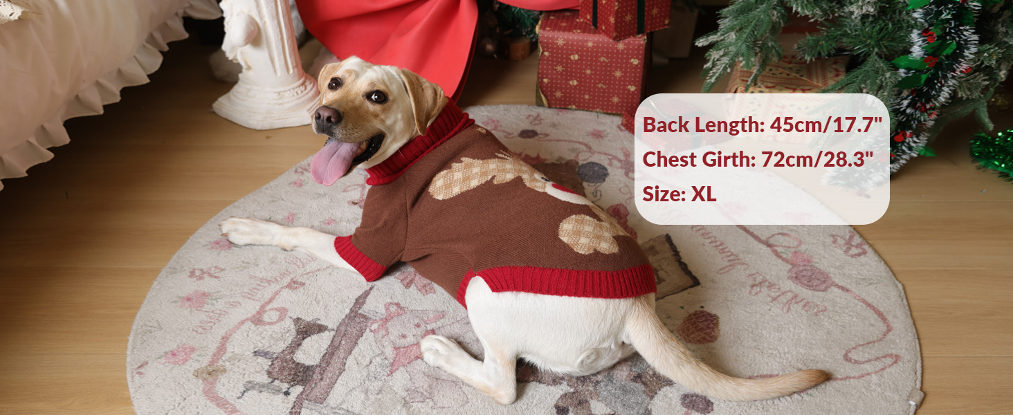Теплий рожевий пуловер для собак на Новий рік з отвором для шлейки, для мопсів, французьких бульдогів, цвергшнауцерів, розмір L