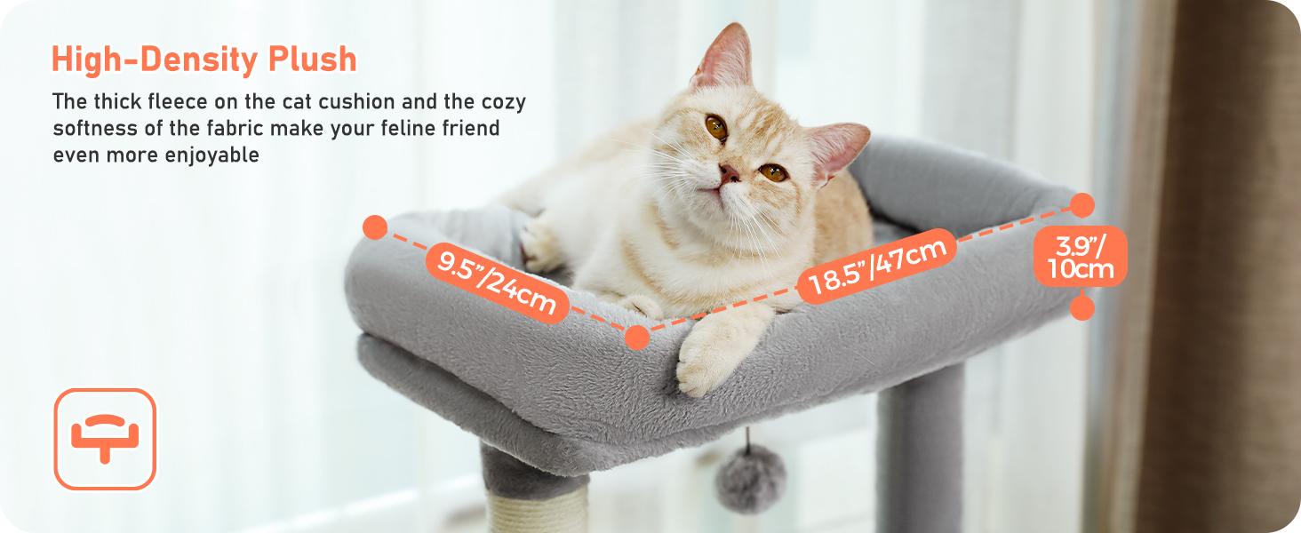 Драбина для котів PETEPELA 143 см з подушкою, кігтеточкою та двоповерховим будиночком – велика, зелена (сіра)