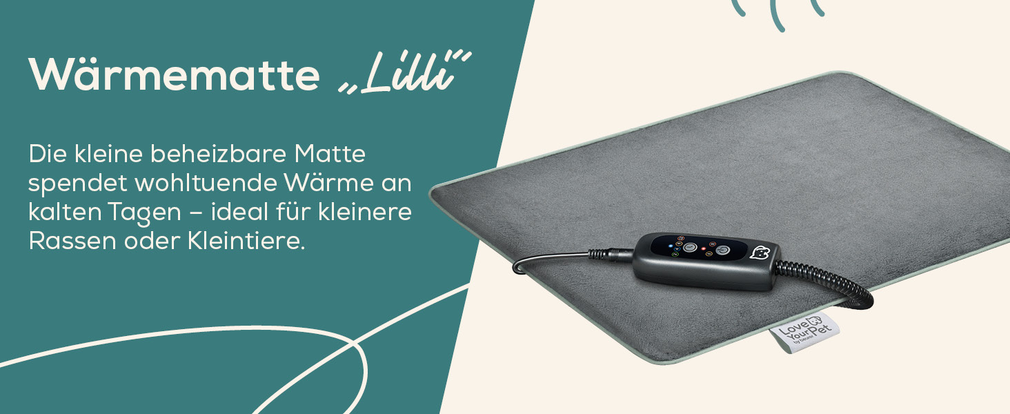 Електричне грільне ліжко Beurer Kira для собак та котів, з таймером, 41 x 34 см, миється при 30°C, зносостійке та водонепроникне