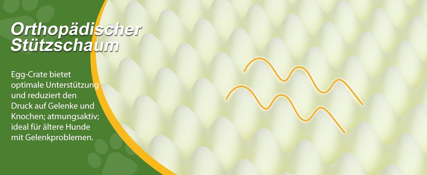 Ортопедичне ліжко для собак Favodormir, великі породи, 104x68 см, знімний чохол з екошкіри, комфортне та прохолодне для дому та вулиці, сірий колір