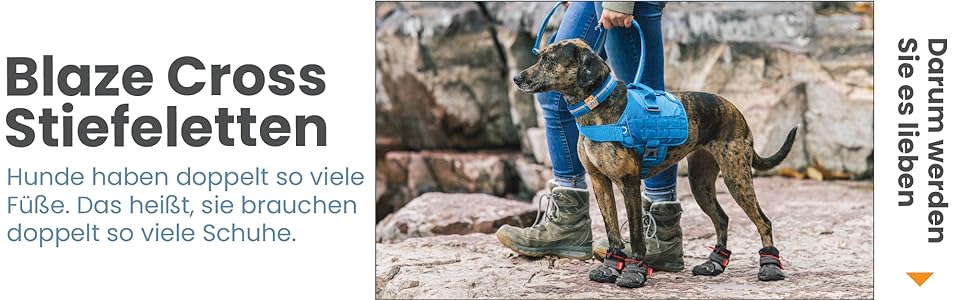 Взуття для собак Kurgo Blaze Cross - захист лап на всі сезони - водонепроникне, світловідбиваюче, неслизьке - 2 шт. - Сірий – S