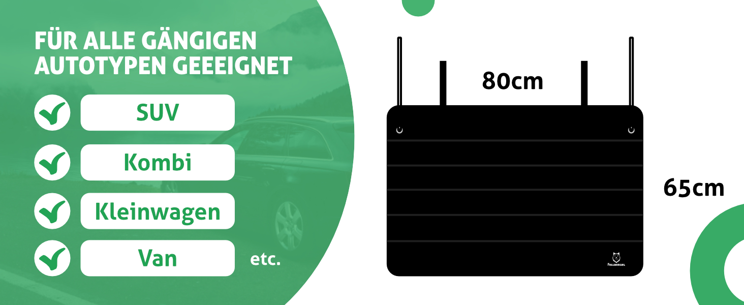 Захист краю багажника для автомобіля: міцний кріплення на липучці + гачки, захист для собак, килимок у багажник, захист краю багажника, ідеальна посадка, міцний матеріал, чорний колір