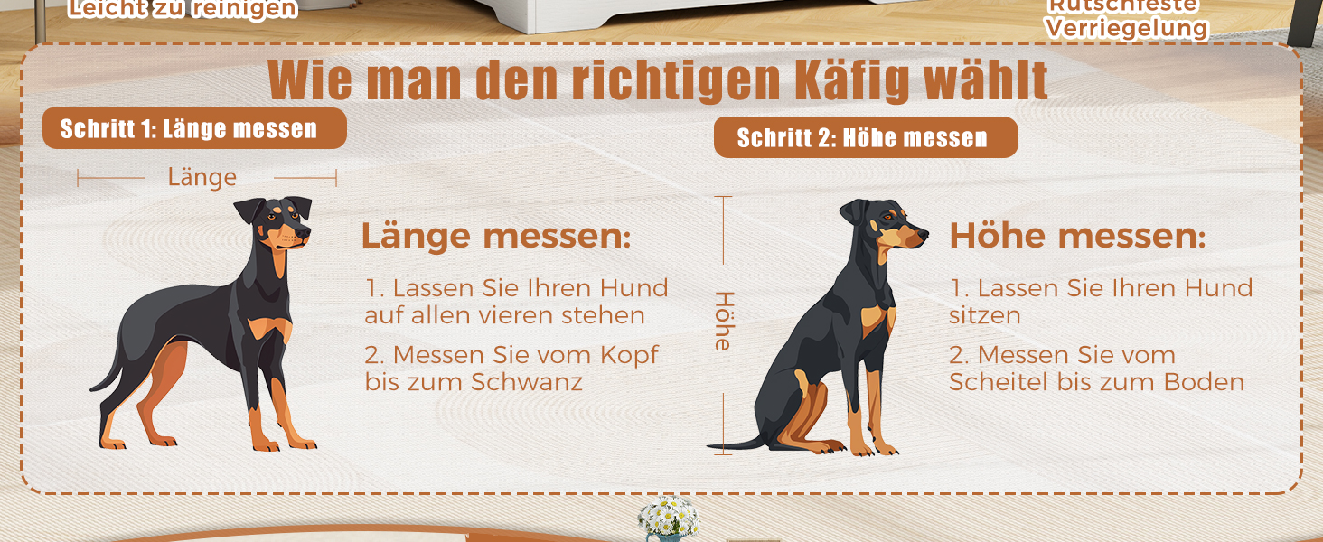 Клітка для собак, 73 см, дерев'яна будка для собак, клітка для собак для дому, посилене виконання, захист від укусів, розмір 73x51x60 см, білий колір