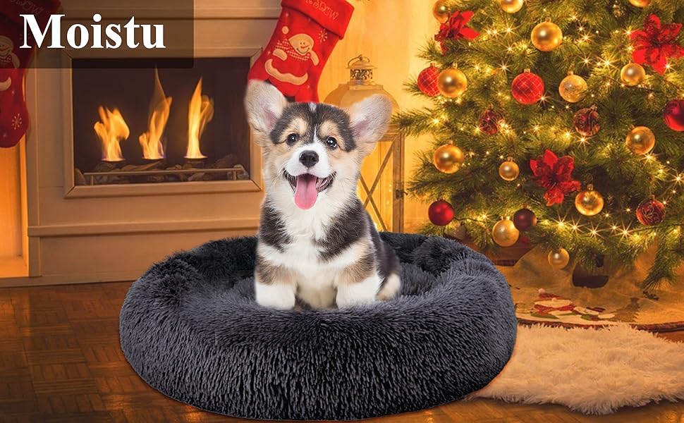 Крісло-гніздо для собак та котів, 80 см, темно-сірий. Зручне, м'яке, знімний та миючий чохол, антистрес, XL