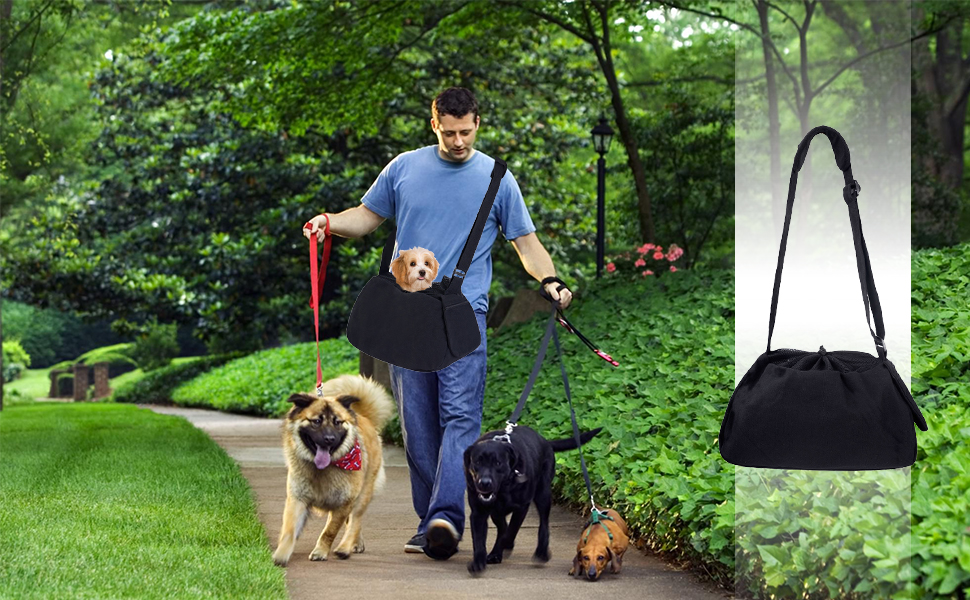 Сумка-переноска для собак та котів Lwuey, чорна, до 8 кг, регульований ремінь, дихаюча, для подорожей