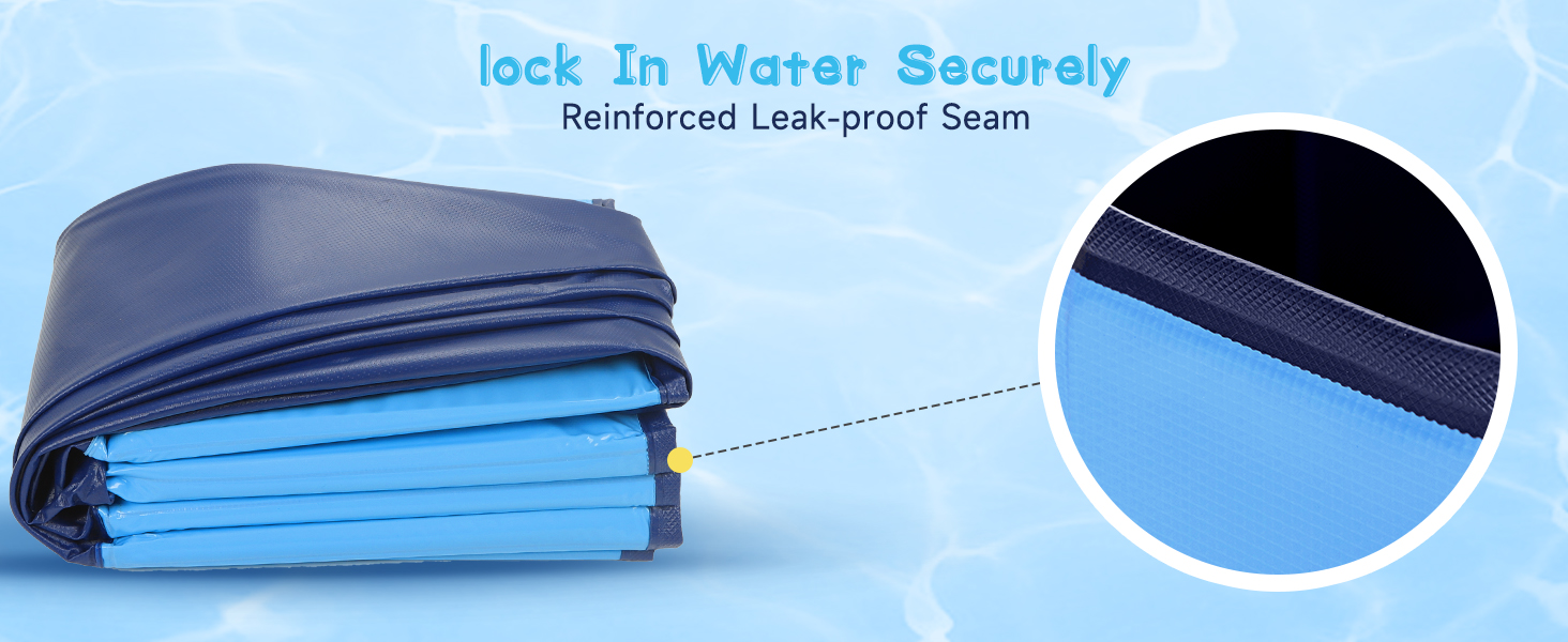 Басейн для собак Nobleza - басейн-плавальний басейн для великих і малих собак, котів, 80*20 см та 120*30 см, блакитний та жовтий