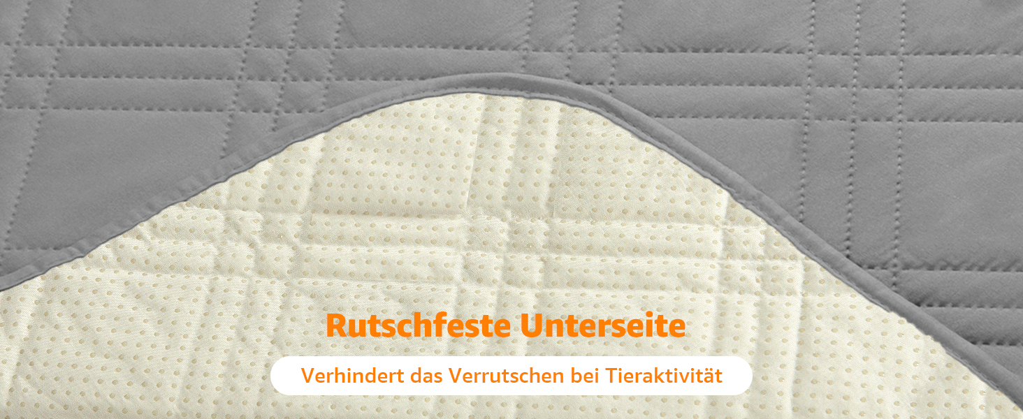 Водонепроникний килимок для собак Pick for Life, 208x304 см (Сірий) - захист дивану та ліжка