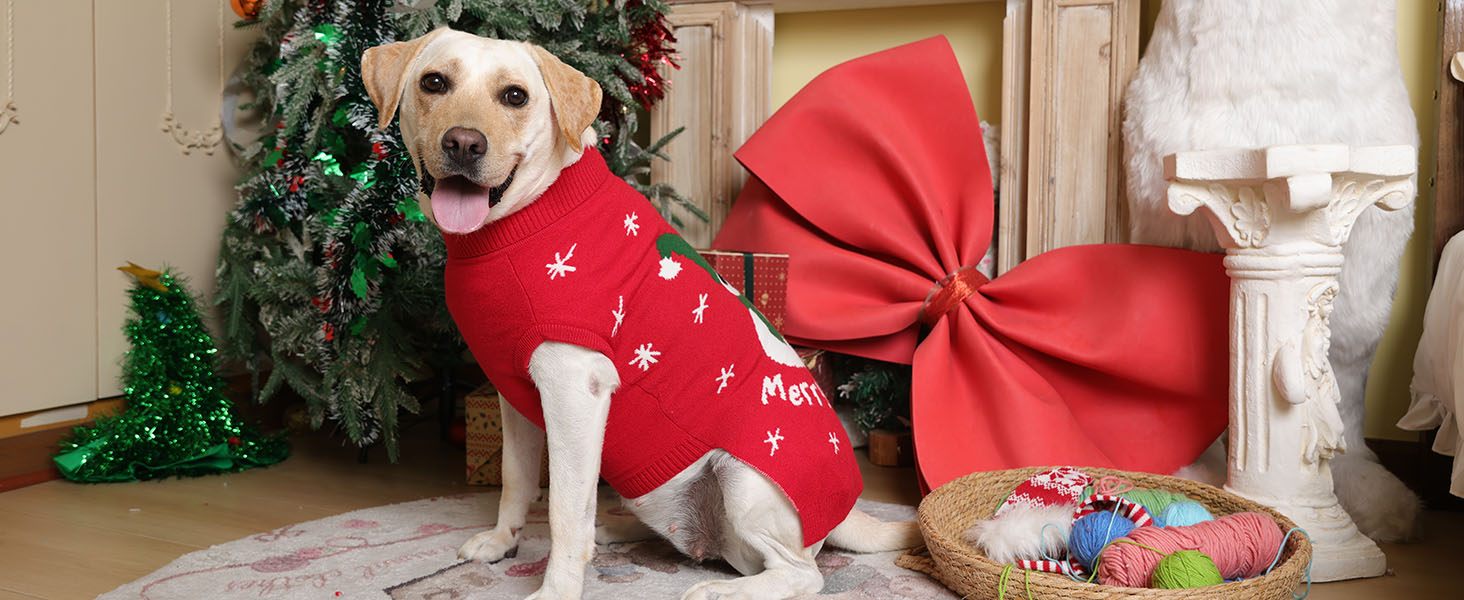 Теплий рожевий пуловер для собак на Новий рік з отвором для шлейки, для мопсів, французьких бульдогів, цвергшнауцерів, розмір L