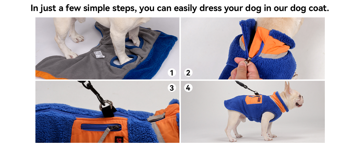 Зимова куртка для собак FeiaX Ware з флісу, тепла жилетка для собак, одяг для собак, жилетка для цуценят для маленьких та середніх собак (Блакитний, XXL)