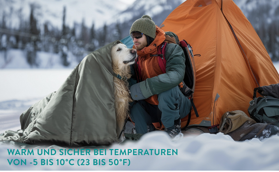 Навісний спальний мішок для собак Navaris - килимок для собак, ізомат для активного відпочинку - м'яка ковдра для собак на вулицю - зелений