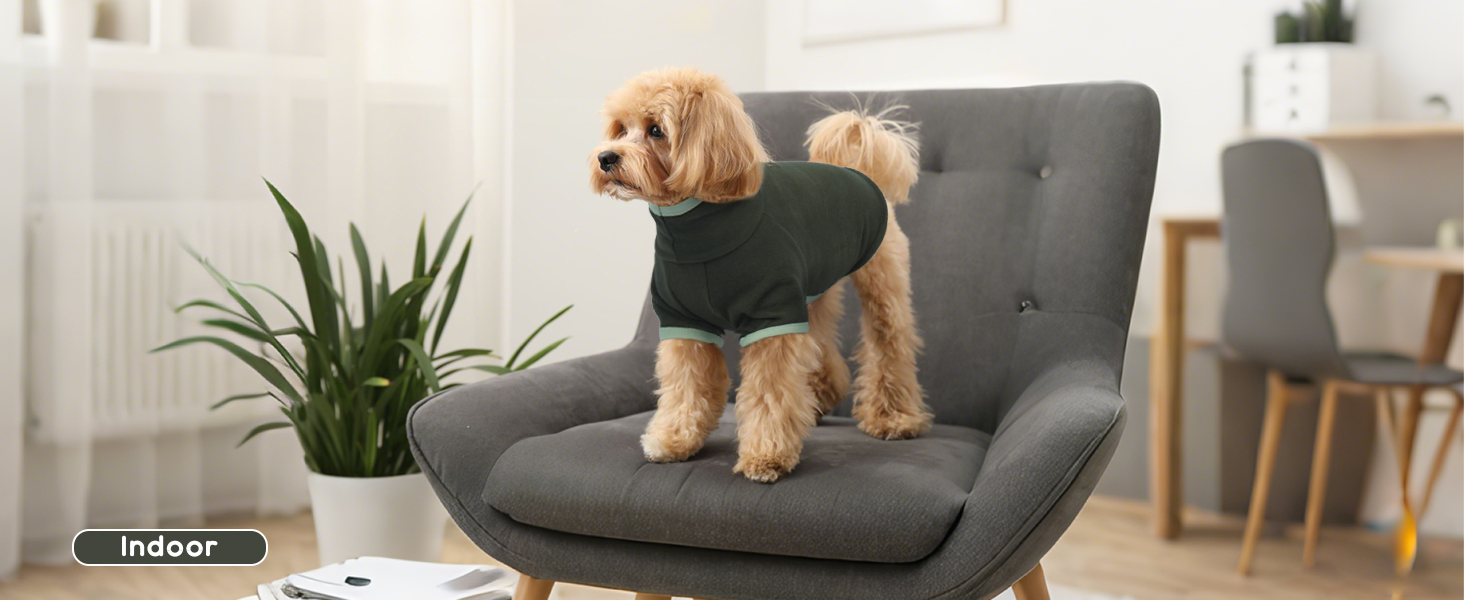 Пуловер для собак маленьких порід, Чихуахуа, Французький бульдог. Зимовий одяг для собак (XL, хакі)