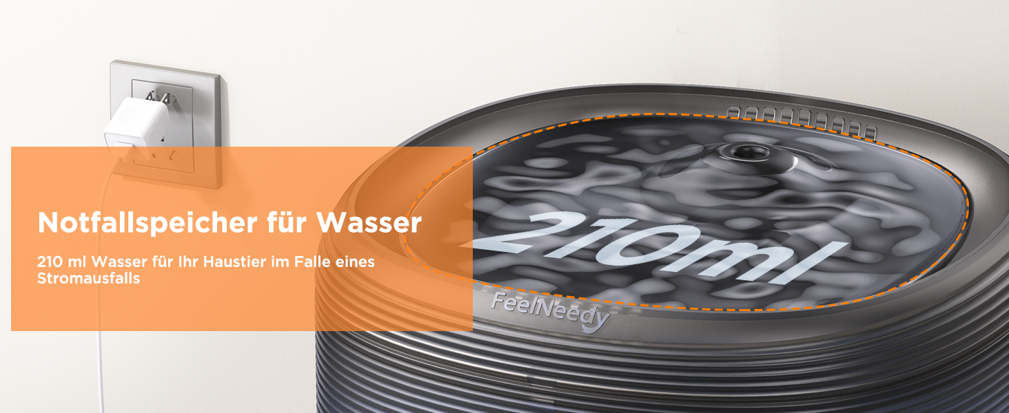 Фонтанчик для котів FEELNEEDY 3.2L - тихий фонтан з 2 режимами потоку, автоматичний поїльник для котів, чорний, з адаптером та 3 фільтрами