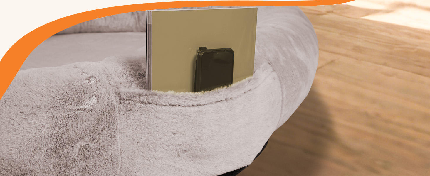 Ліжко для собак та людей NESTROAD, 180x114x35 см, знімний чохол з штучного хутра та ковдрою, велике ліжко-мішок для відпочинку, колір: верблюжий