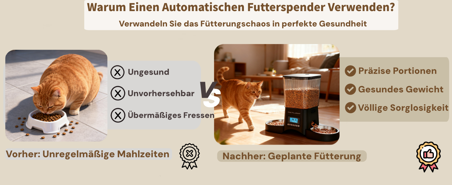 Автоматичний годівник для котів та собак HoneyGuardian з Wi-Fi, 2 миски, 3.5л, APP-керування