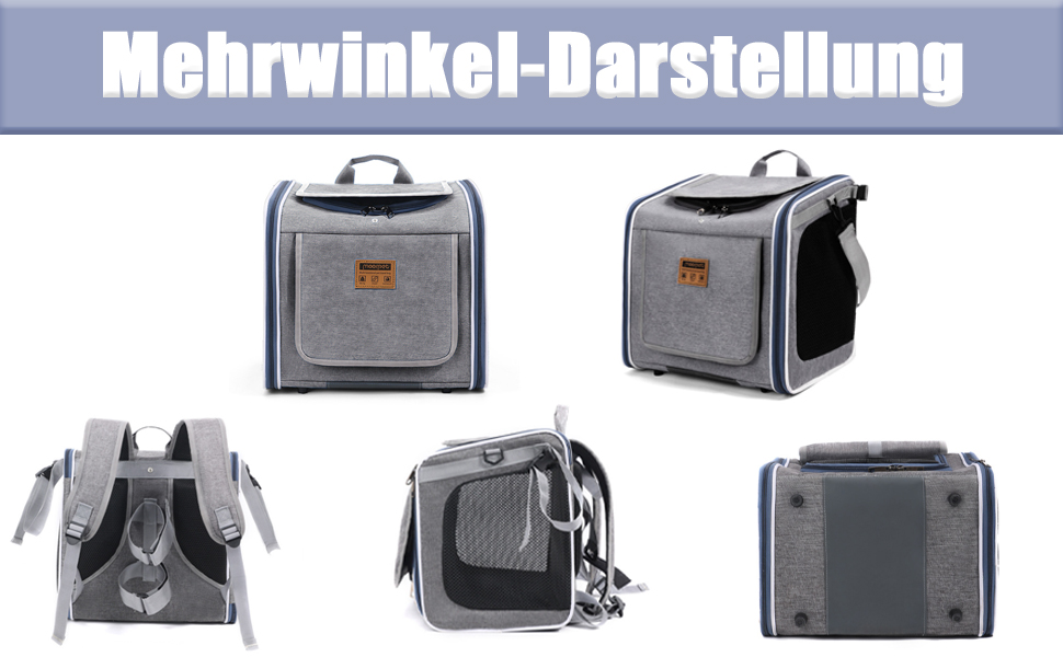 Корзина для собак на велосипед Cnwinu, передня, з 4 дверцятами, сітчастими вікнами, розширювана, складна, для маленьких та середніх собак та котів (не розширюється)