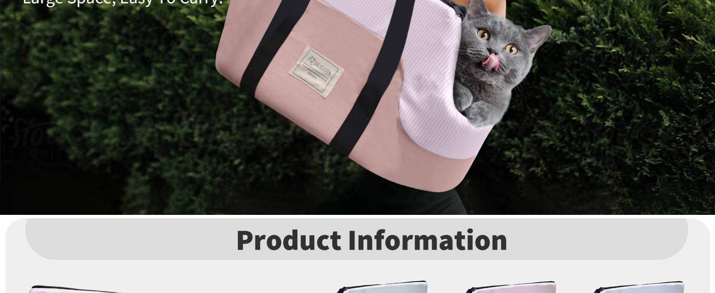 PETCUTE Сумка-переноска для собак, сіра, до 10 кг, з ременем безпеки та знімним підкладом