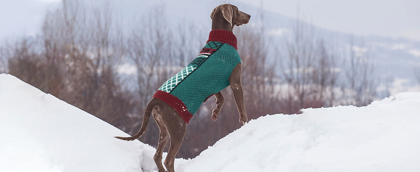 Пуловер для собак Katzinst з коміром-стойкою, зелений, 3XL XXXL. Легкий та теплий пуловер для великих собак, без рукавів, зимовий одяг для собак