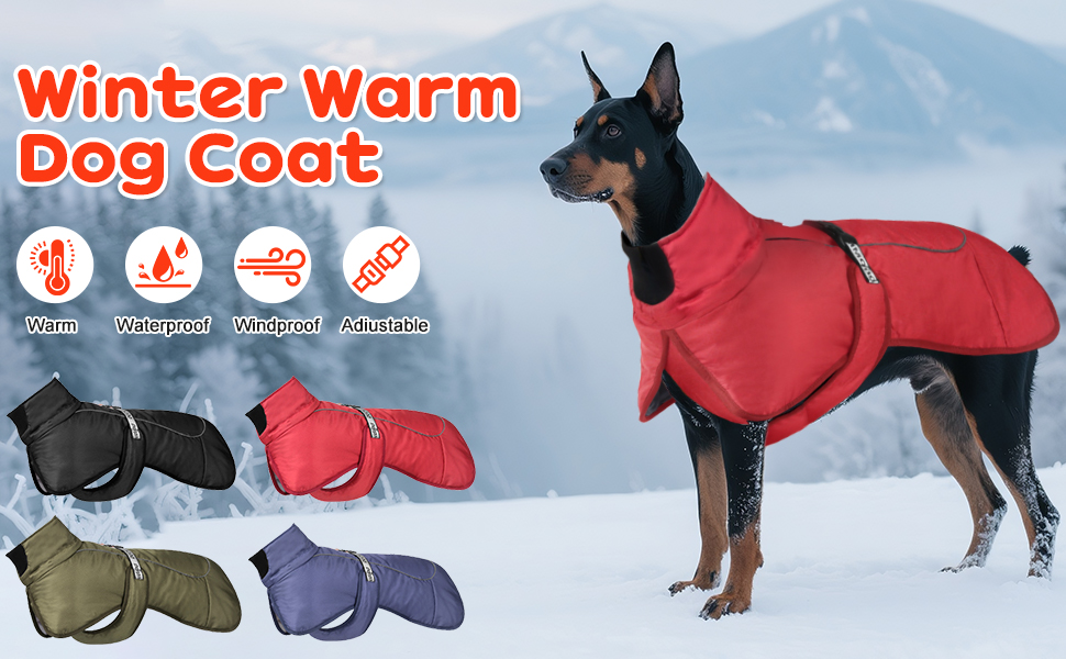 Водонепроникний зимовий одяг для собак, теплий зимовий одяг для собак, куртка для собак, теплий зимовий одяг для собак з D-Ring (Зелений, 4XL)