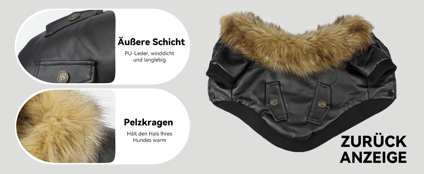 Теплий зимовий одяг для собак: флісова куртка-жакет для малих та середніх собак, M