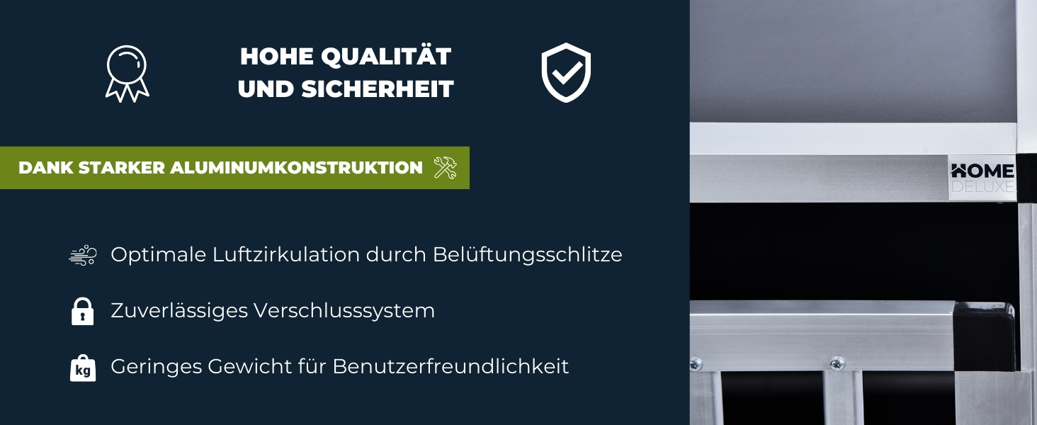 Транспортна переноска для собак Home Deluxe SKITO - M, 69x54x50 см, Алюміній/MDF, Срібно-чорний
