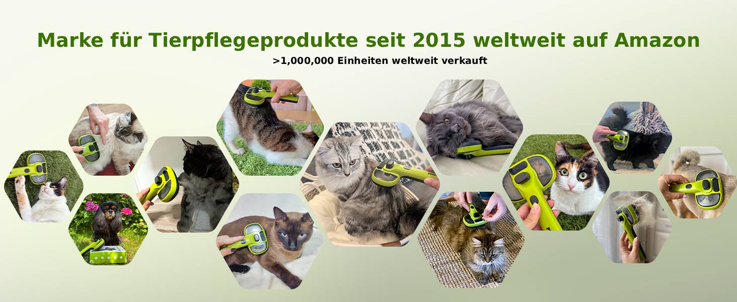 Побутова щітка для котів Pecute з парою та спреєм, багатофункціональна, для довгошерстих котів та собак, великий резервуар для води, масажна щітка, тільки прохолодний туман (зелена)