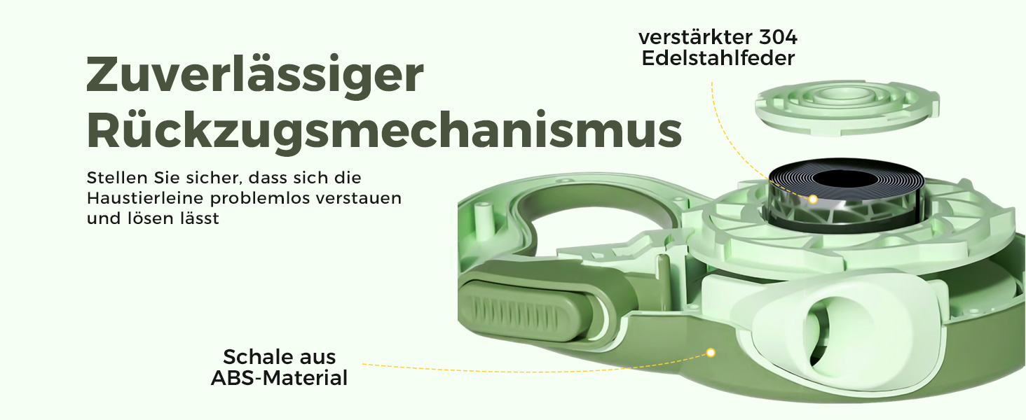 Рулетка для собак BMaobbo 8м, міцна сталева лебідка, тримач для відходів, антизаплутування, швидке гальмування, для собак до 50кг, для тренувань, лісу, пляжу