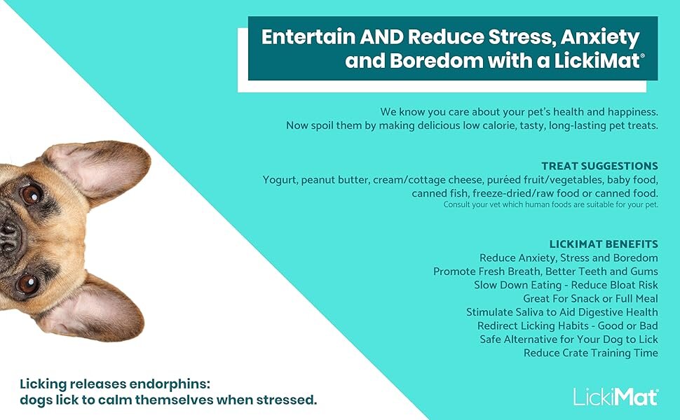 LickiMat Deluxe - килимок для котів, 20x20 см, колір: блакитний, 1 шт.